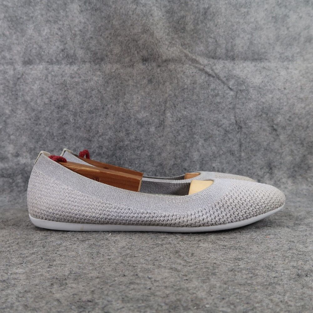 Allbirds Shoes Womens 8 Ballet Flats Tree Breezer Slip On Casual Breathable Grey - Picture 2 of 14